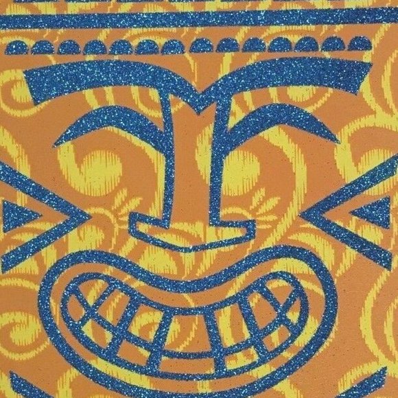 TIKI TIME Bar Luau Aloha Hawaiian Hibiscus Wood Sign Door Wall Island Decor Rope - Picture 3 of 9